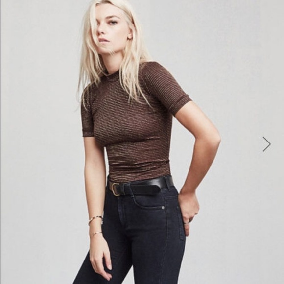 REFORMATION Tops - REFORMATION BEXLEY TOP IN CYRUS BROWN  + NWOT + XS